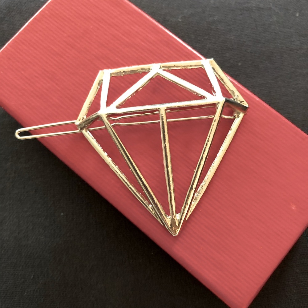 Silver-Tone Barrette.